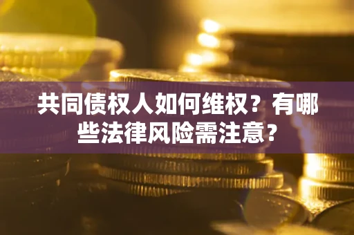 武汉共同债权人如何维权？有哪些法律风险需注意？