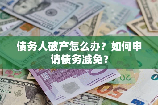 武汉债务人破产怎么办？如何申请债务减免？
