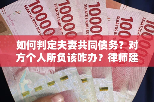 武汉如何判定夫妻共同债务？对方个人所负该咋办？律师建议