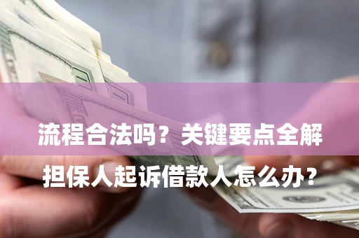 武汉

担保人起诉借款人怎么办？流程合法吗？关键要点全解析