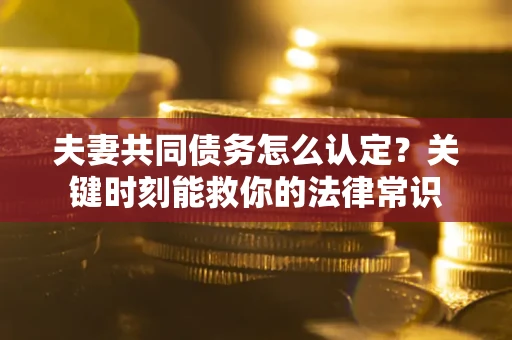 武汉夫妻共同债务怎么认定？关键时刻能救你的法律常识