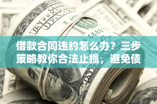 武汉借款合同违约怎么办？三步策略教你合法止损，避免债务危机升级